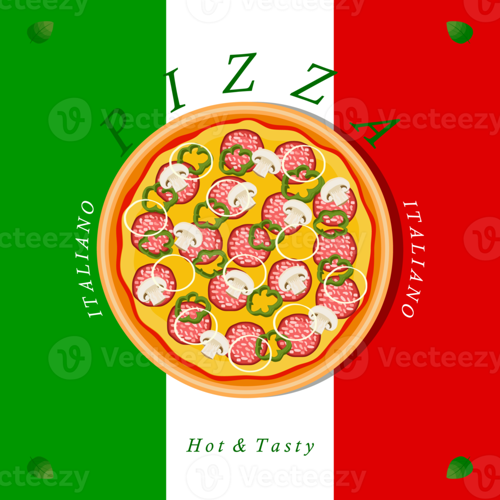 Various sweet tasty pizza png