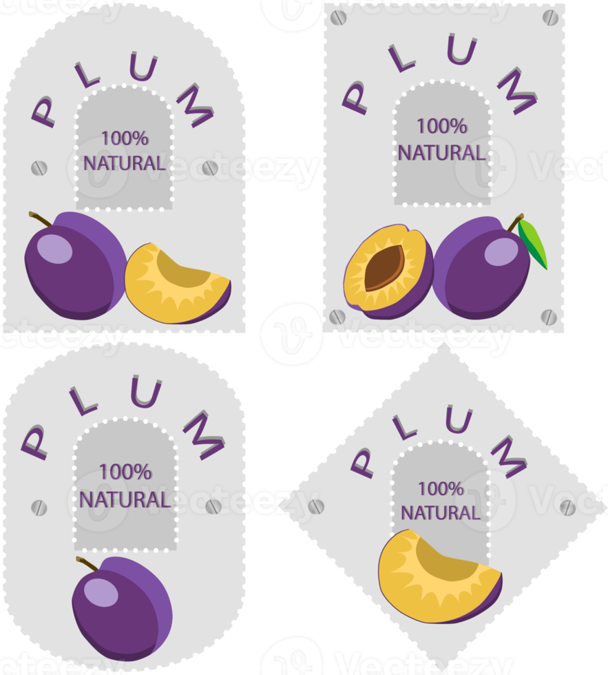 Sweet juicy tasty natural eco product plum png