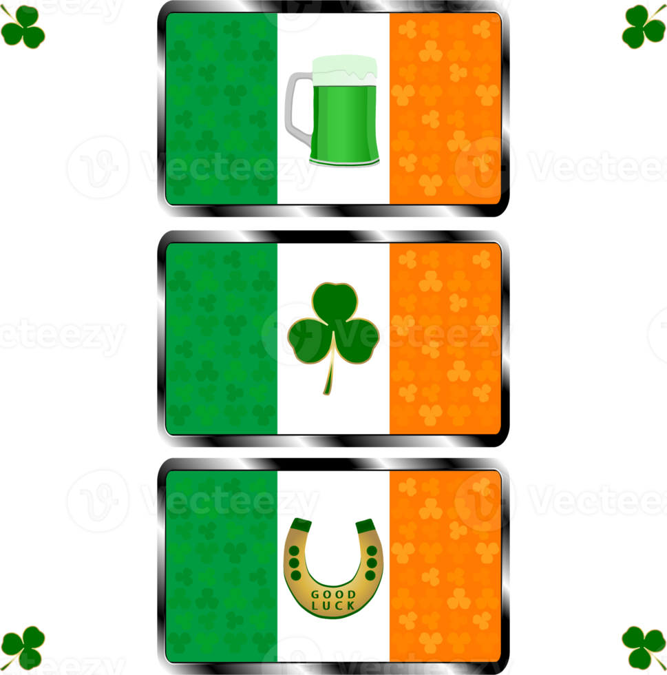 Kollektionszubehör für den Feiertag Patrick's Day png