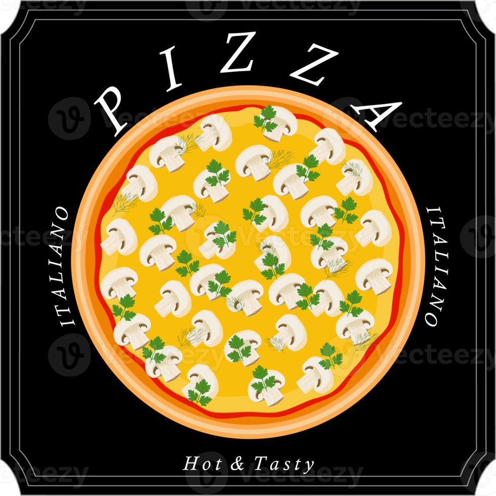 Various sweet tasty pizza png