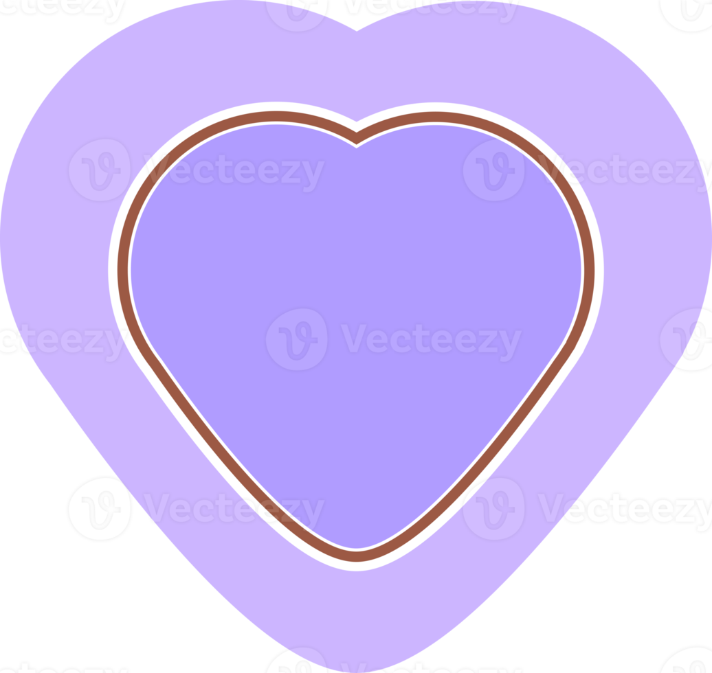 aesthetics cute colorful heart shape sticker decoration png