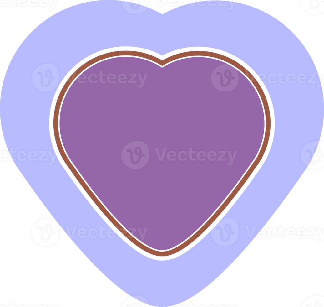 aesthetics cute colorful heart shape sticker decoration png