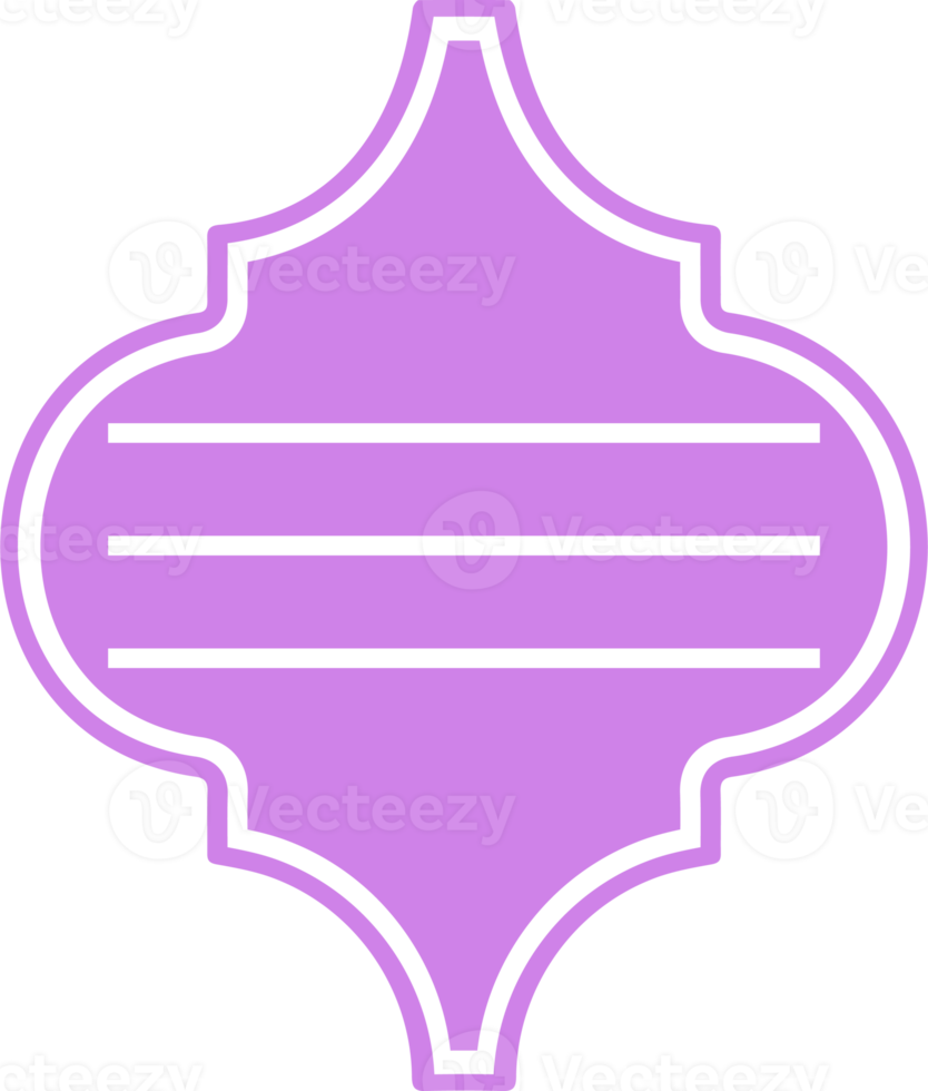 Decorative element in oriental style. png