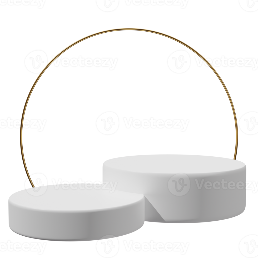 wit podium Product Scherm 3d geven png