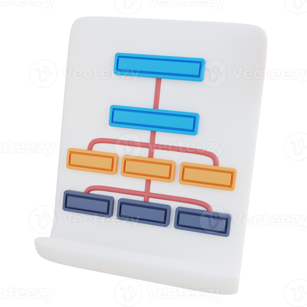 3d illustration hierarchy png