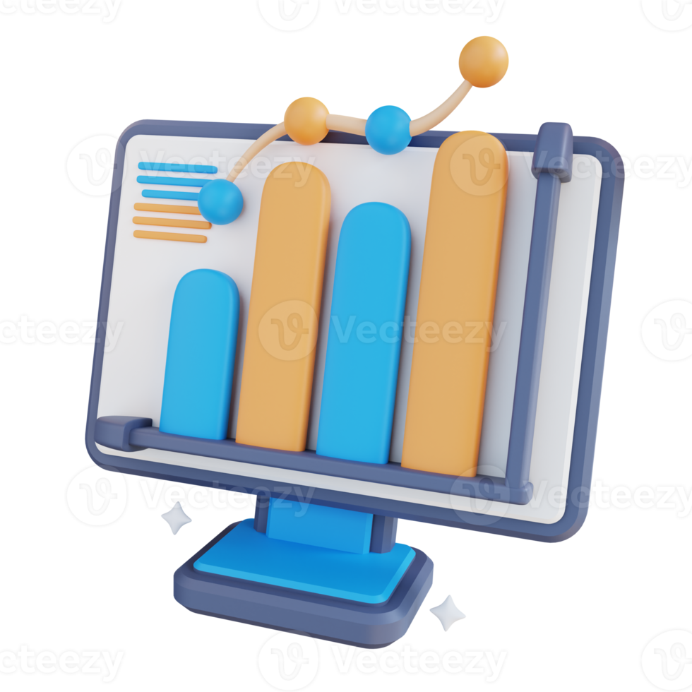 3d illustration monitoring graphic png