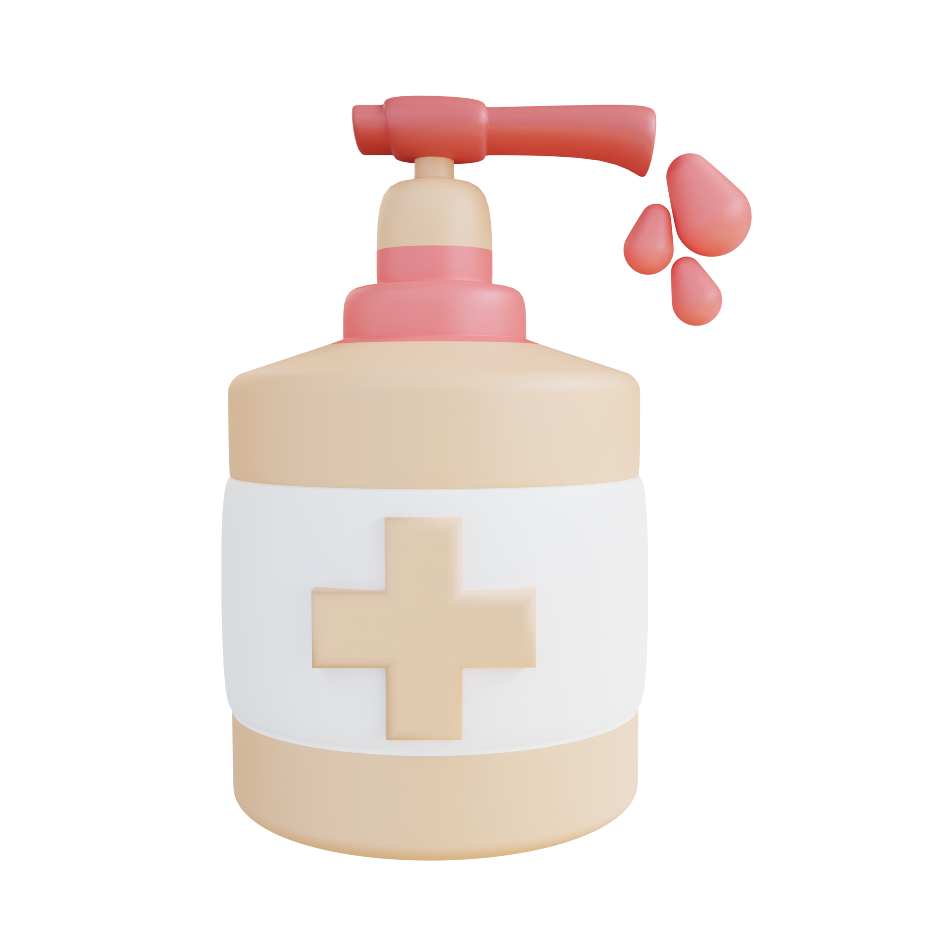 3d illustration of hand washing soap 18244844 PNG