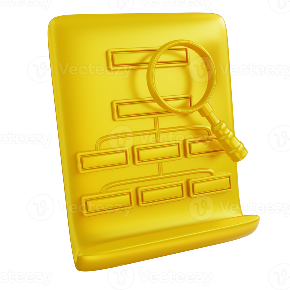 3d illustration golden hierarchy analysis png