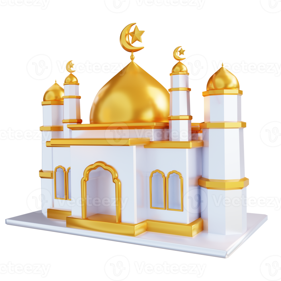 3D Illustration Islamic mosque png