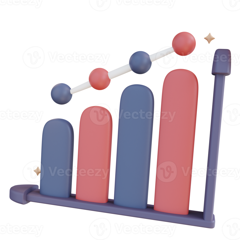 3D Illustration chart png