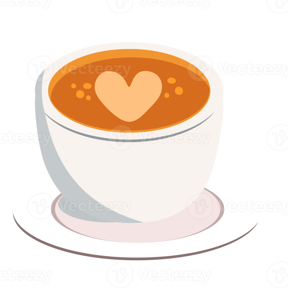 un café con ilustración de icono de taza blanca png