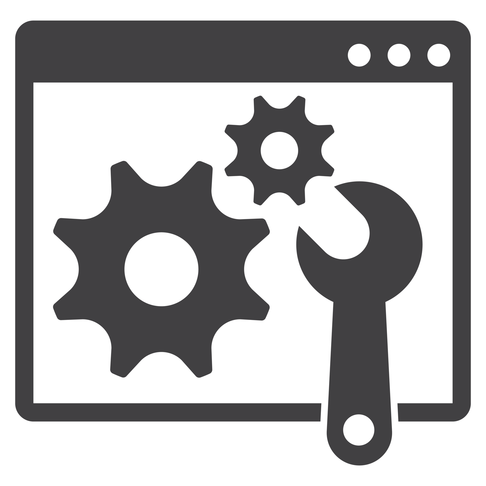 gear icon on metal button 18245825 PNG