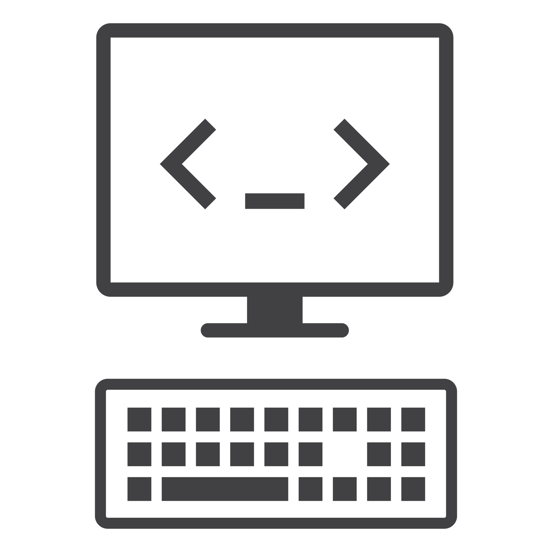 computer monitor with code programing icon 18245828 PNG