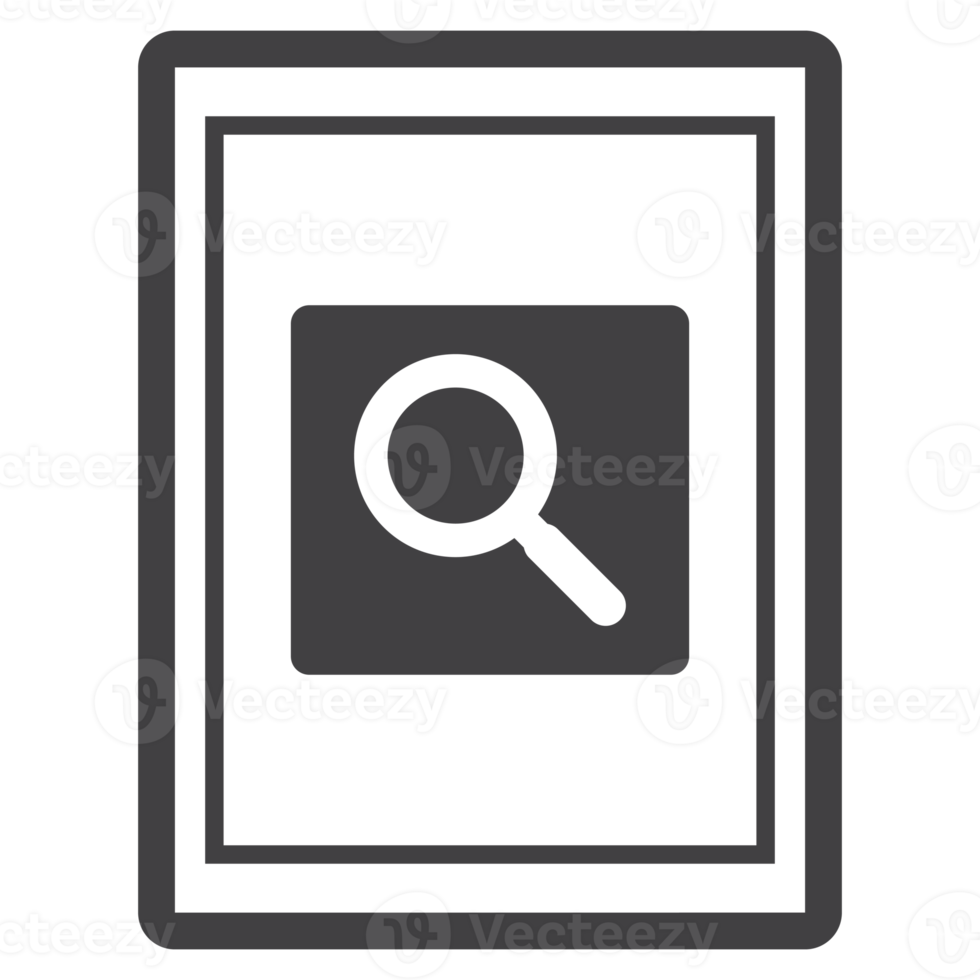 magnifying glass icon with frame icon png