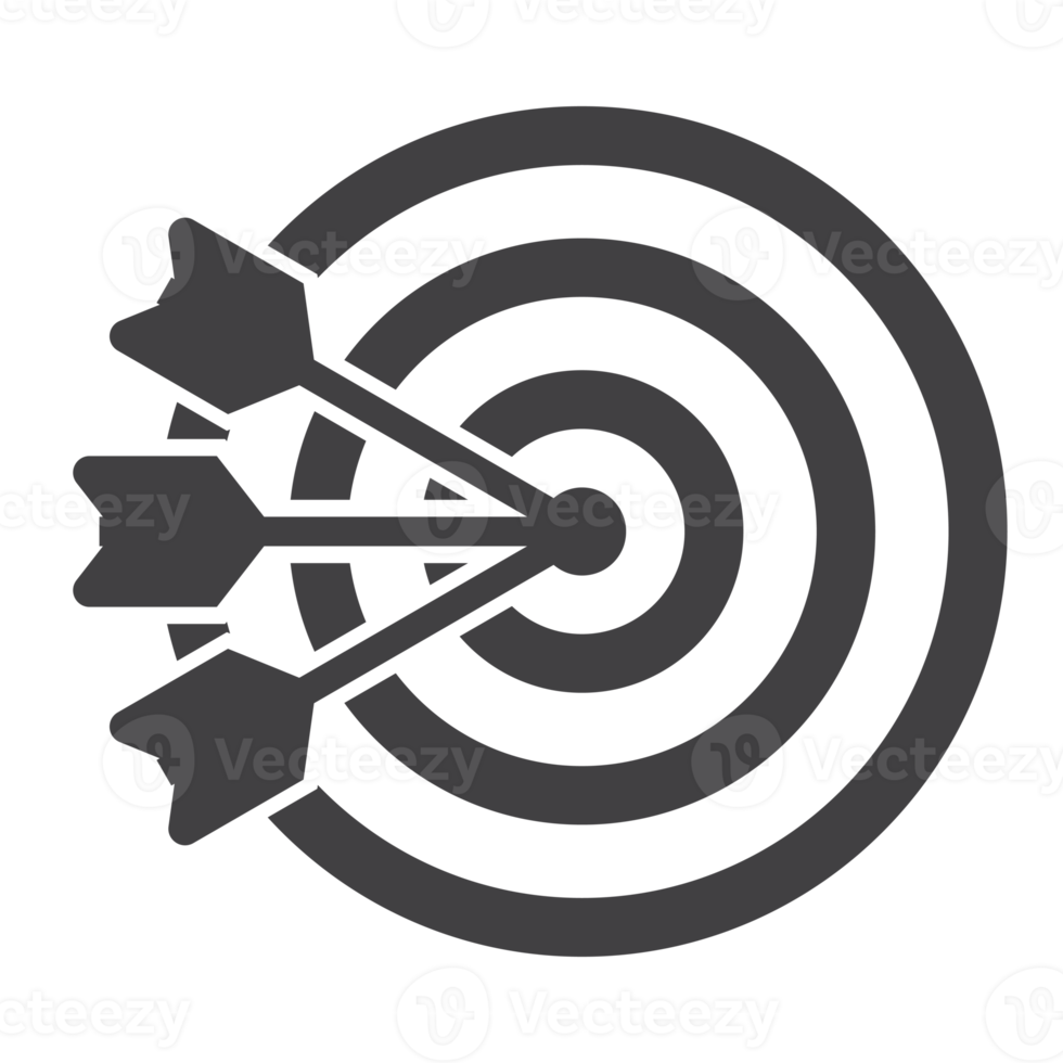 objectif cible fléchette flèche solide icône png