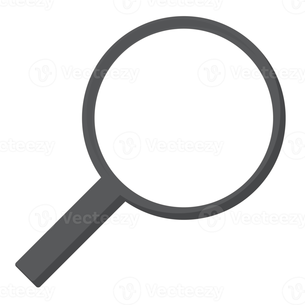 magnifying glass isolated on transparent background png