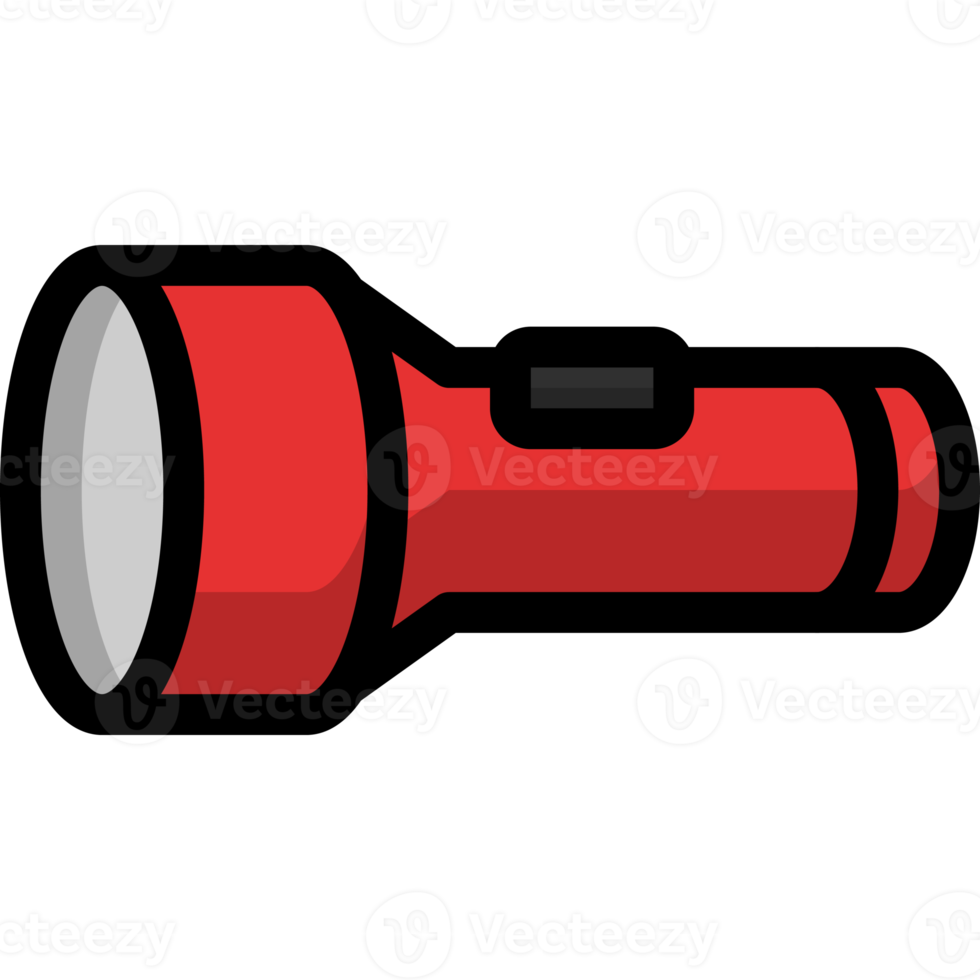 Free torch or flashlight icon, lineal color icon 18245887 PNG with