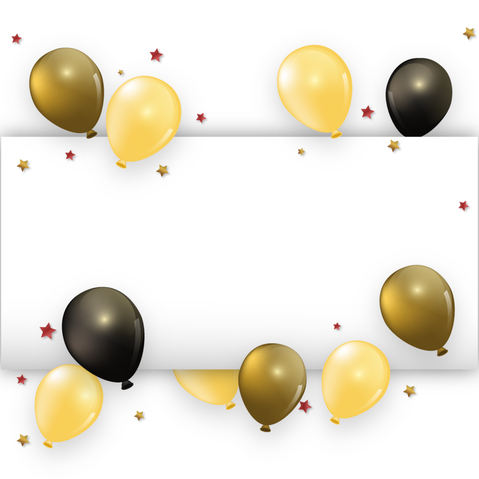 Glückwunschbanner mit Ballon png