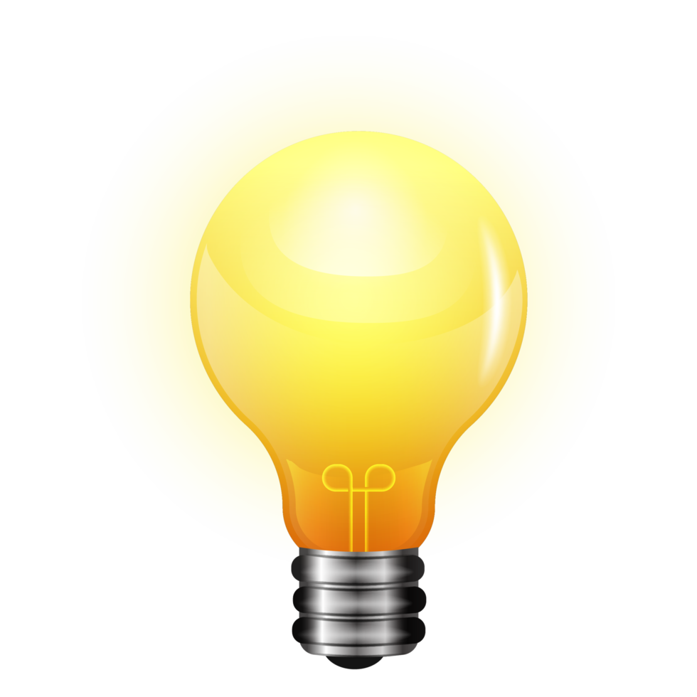 3d Light Bulb png