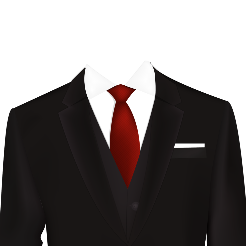 Half Length Suit in Black Color png