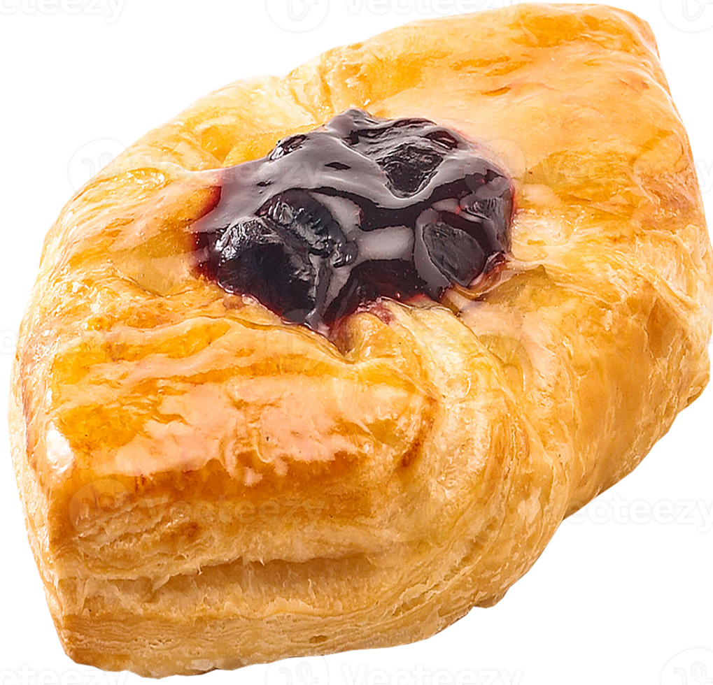Delicious Danish pastry transparent background png
