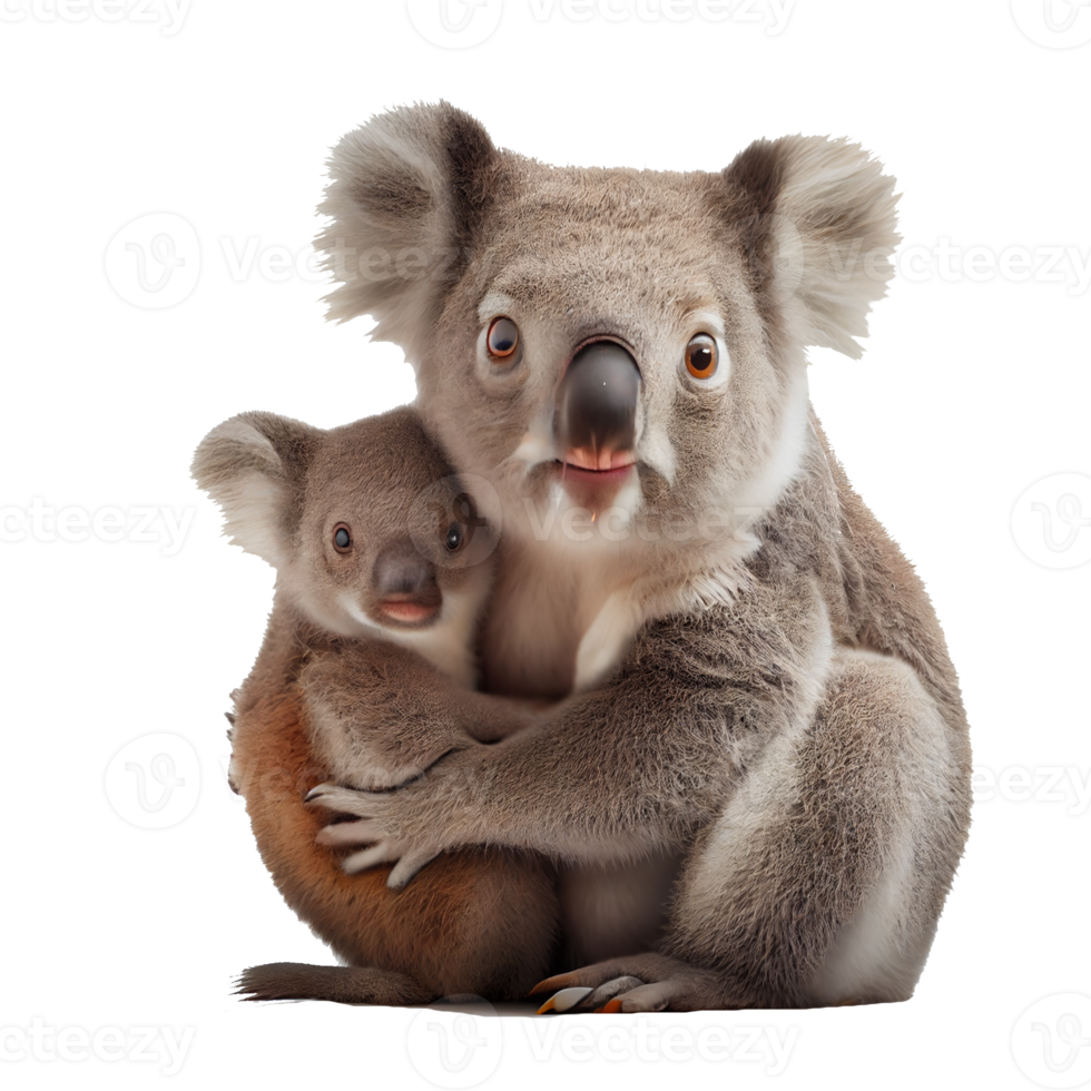 Nahaufnahme eines Koalas, der davor sitzt png