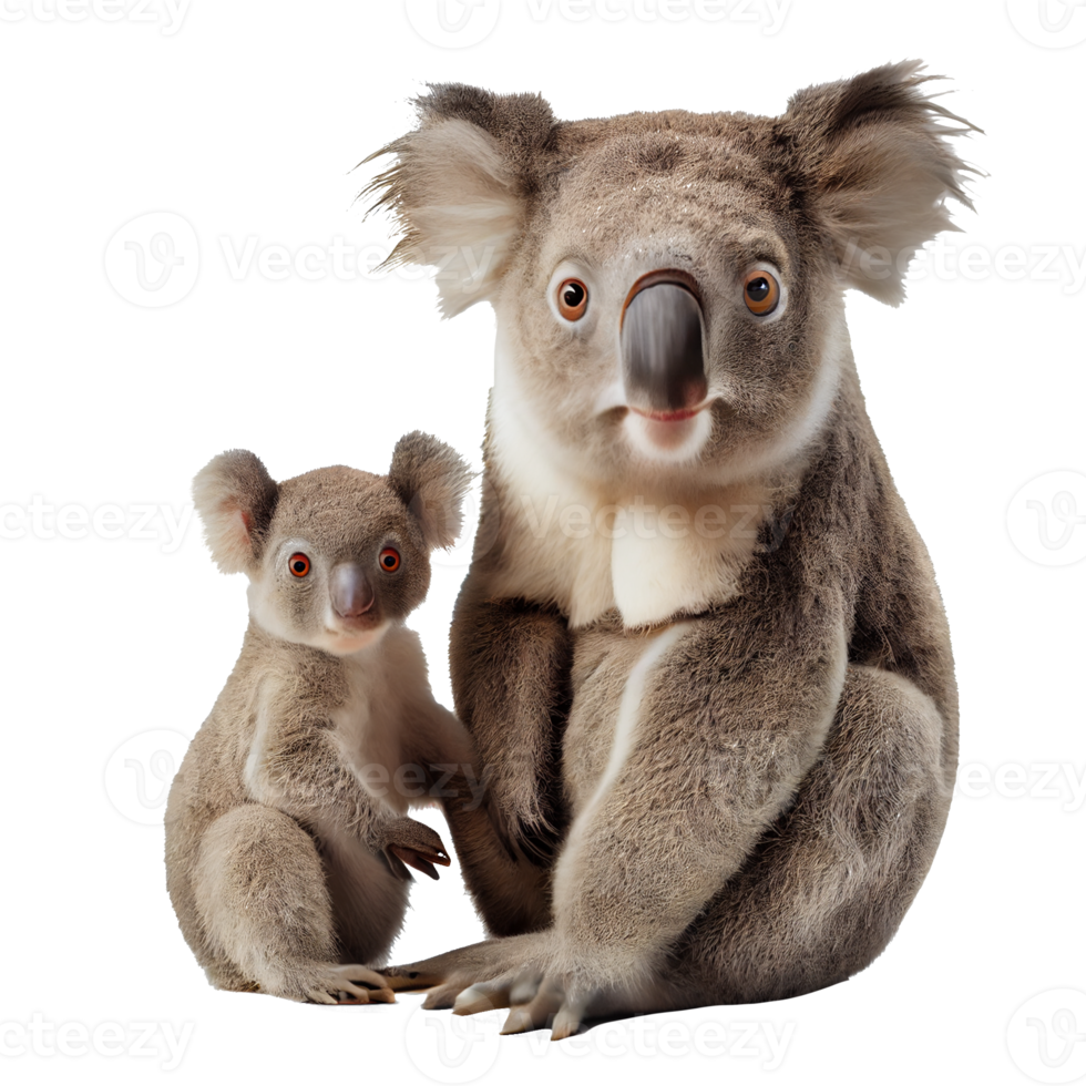 Nahaufnahme eines Koalas, der davor sitzt png