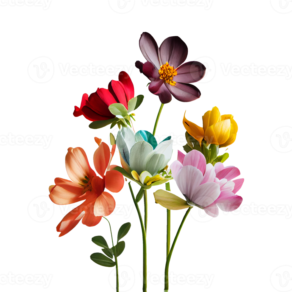 boeket van bloemen geïsoleerd png