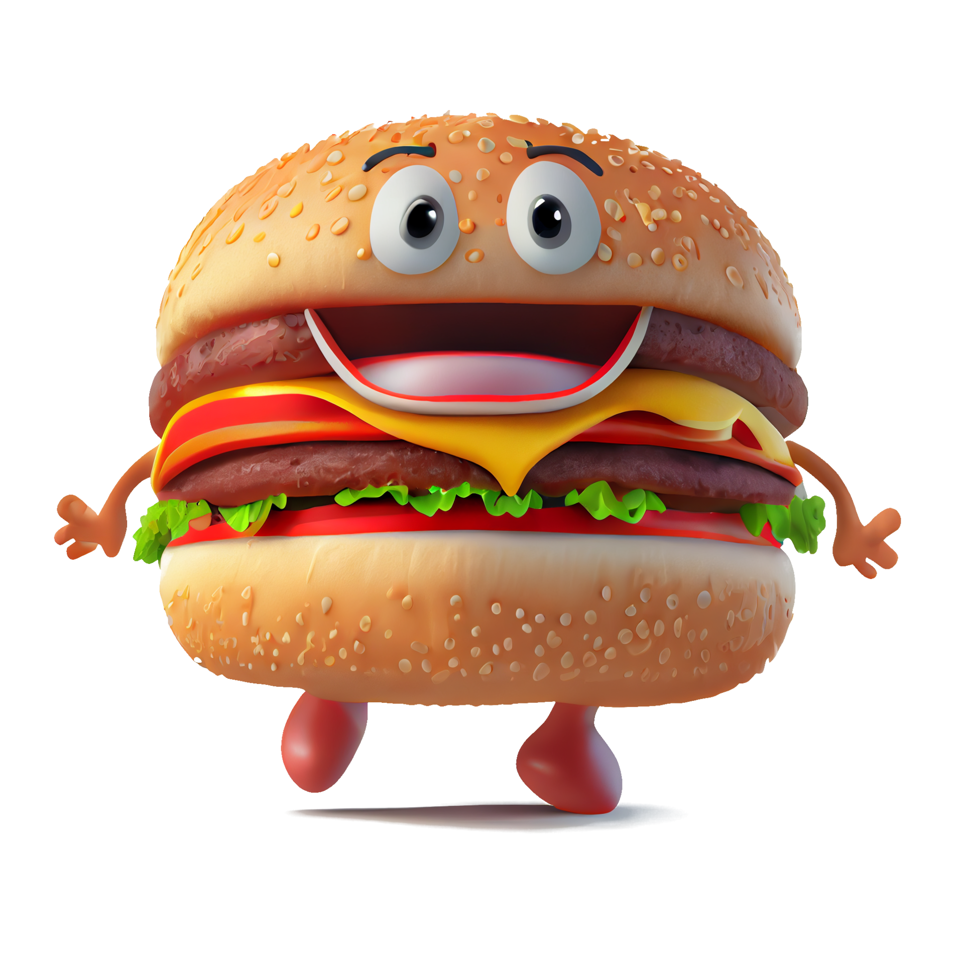 Hamburger Cartoon Character fast-food-names-with-pictures-7esl