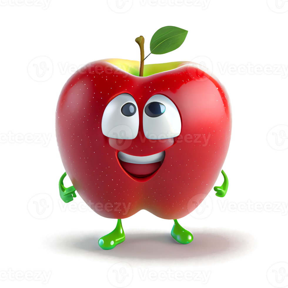 Cute and happy cartoon characters for kids and project decoration. on a transparent background png
