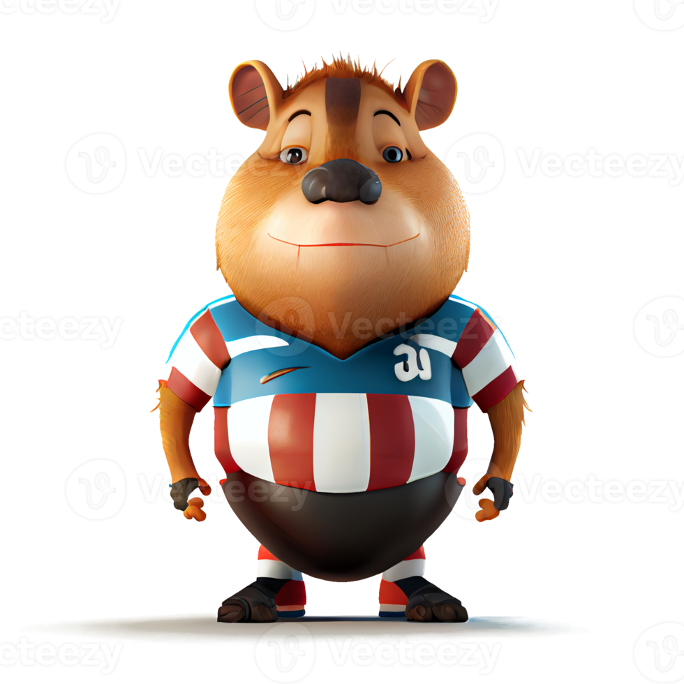 Cute and happy cartoon characters for kids and project decoration. on a transparent background png
