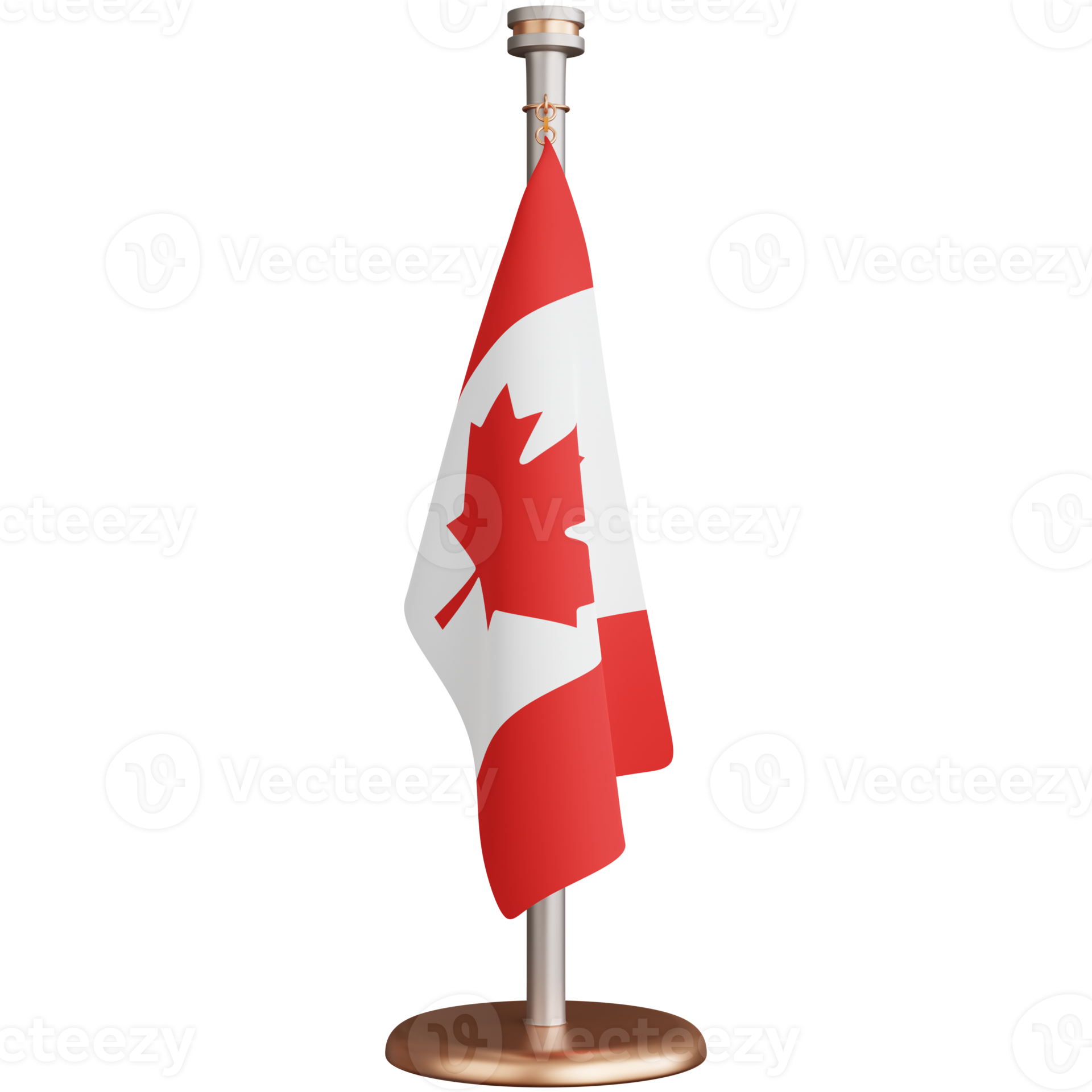 3d rendering of Canada flagpole isolated 18249802 PNG