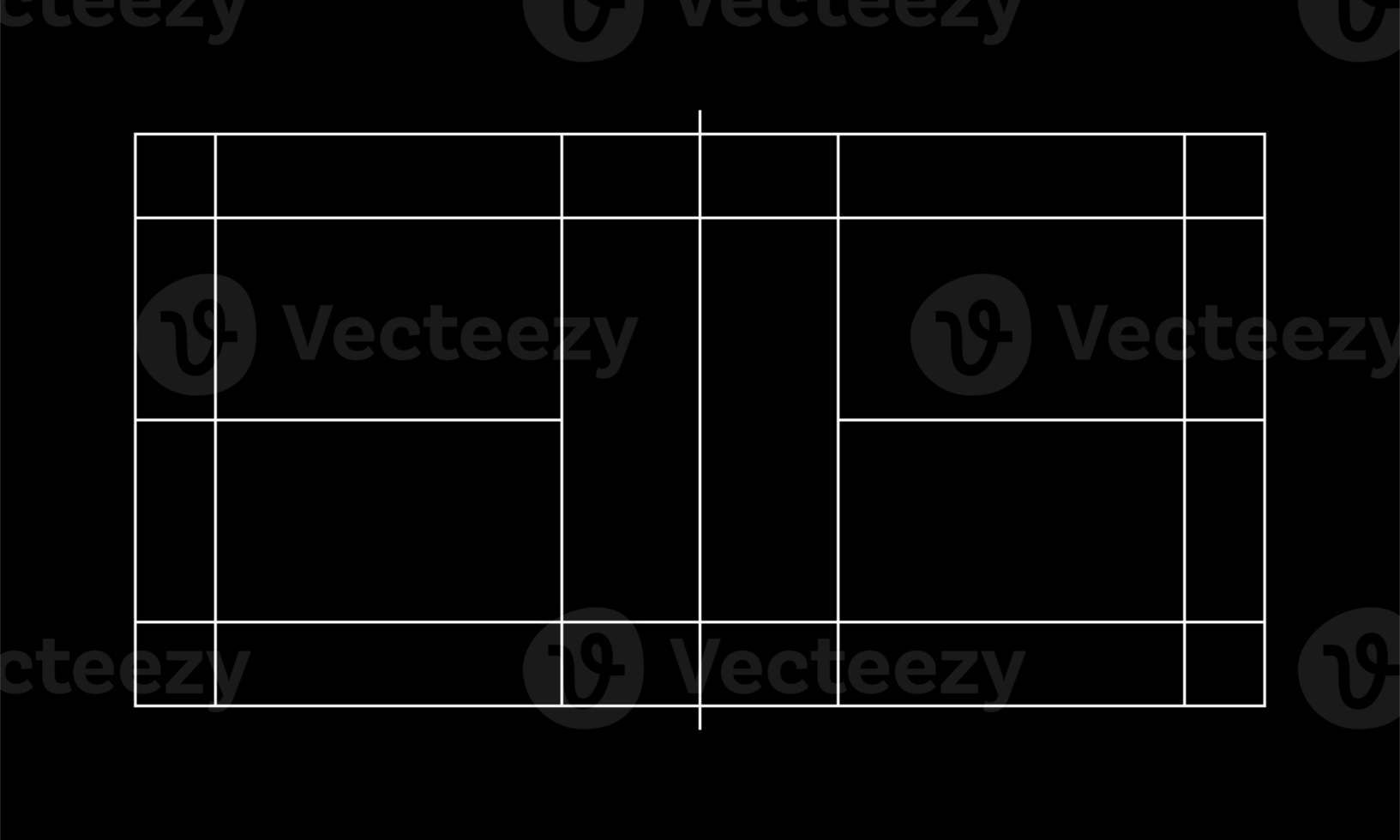 Badminton Court Field For Website, Infographic, Background, News Sport Illustration or for Graphic Design Element. Format PNG