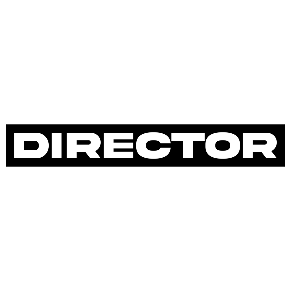 étiquette de texte directeur sur fond transparent png
