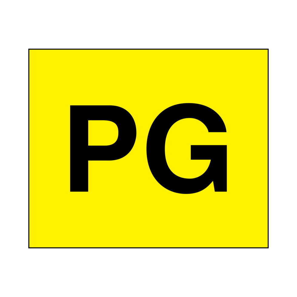 Parental Guidance sign on Transparent Background png