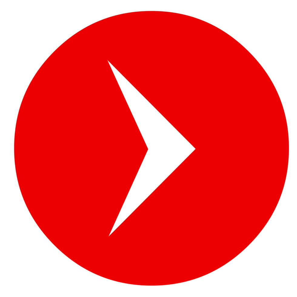 Pointer Arrow Sign Icon on Transparent Background png