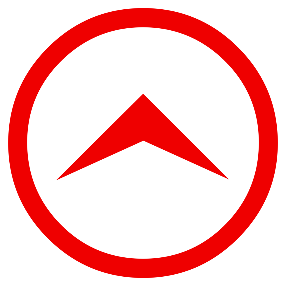 Pointer Arrow Sign Icon on Transparent Background png