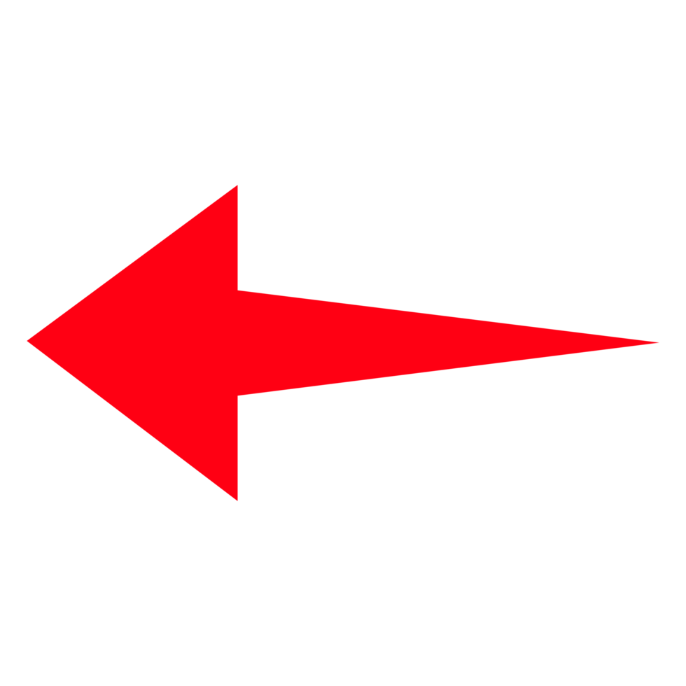 Directional Arrow Sign on Transparent Background png