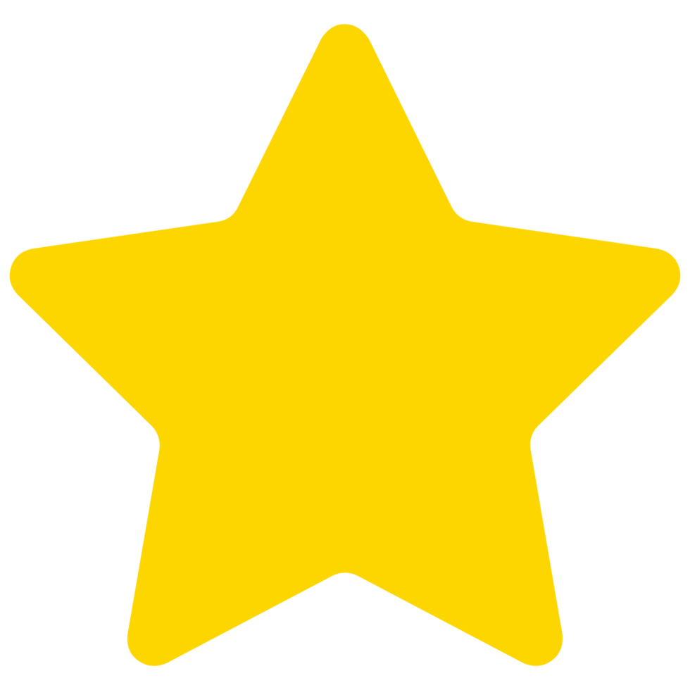 Star Shape Symbol on Transparent Background png