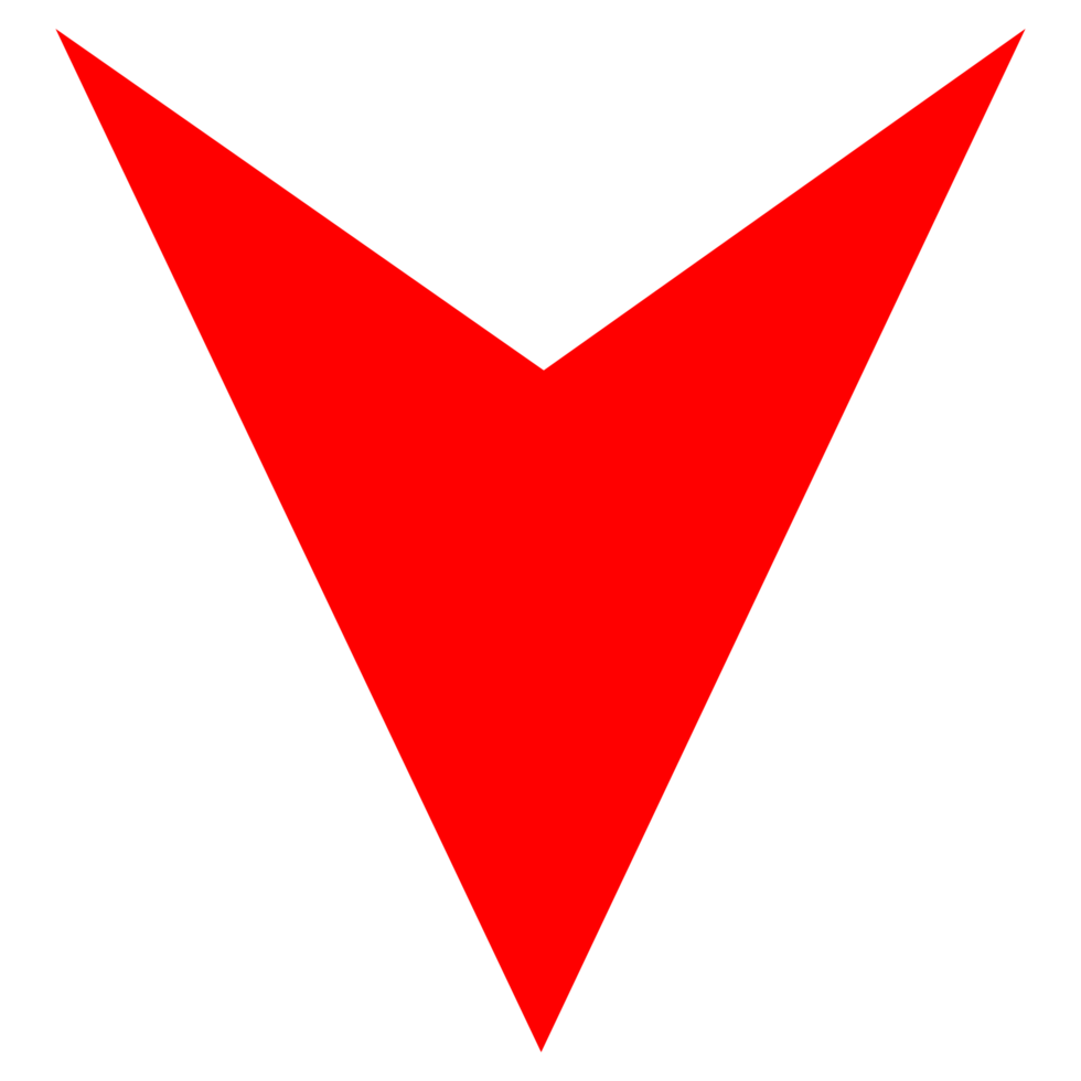 Directional Arrow Symbol on Transparent Background png