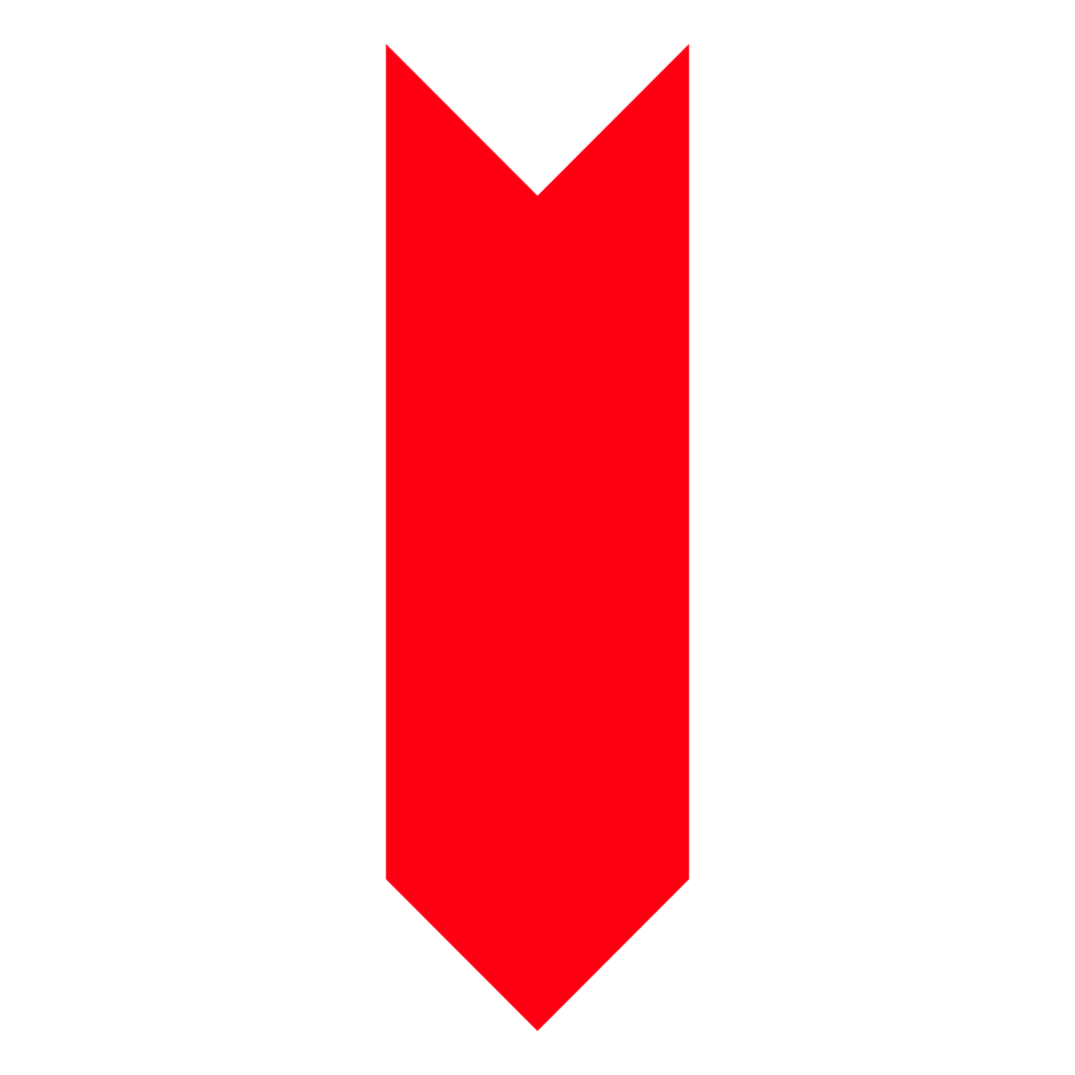 Directional Arrow Sign on Transparent Background png