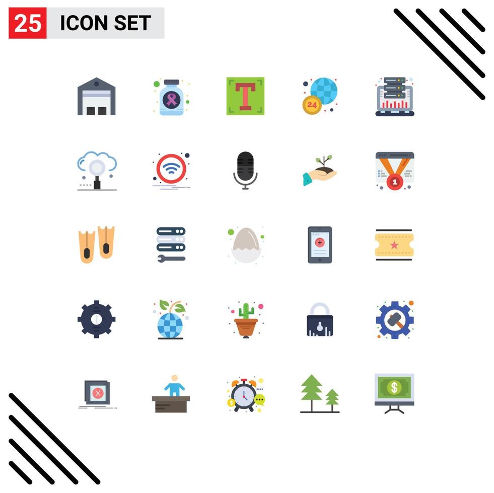 25 Creative Icons Modern Signs and Symbols of analysis news cancer sign world wide program Editable Vector Design Elements