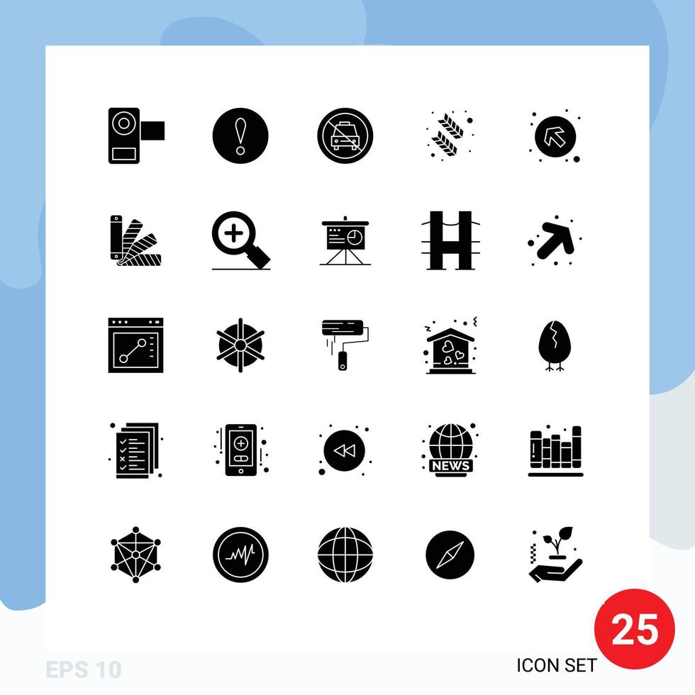 paquete de iconos de vectores de stock de 25 signos y símbolos de línea para elementos de diseño de vectores editables de barra de caligrafía de coche de pluma de flecha