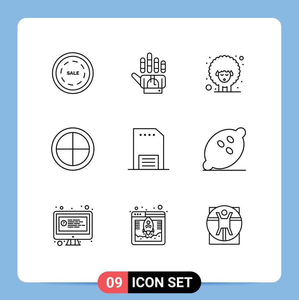 Modern Set of 9 Outlines and symbols such as advertising soldier easter military army Editable Vector Design Elements