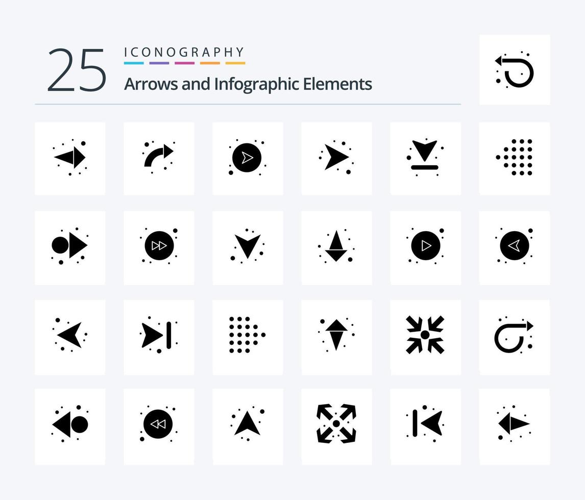 Arrow 25 Solid Glyph icon pack including left. download. arrows. up. arrow vector