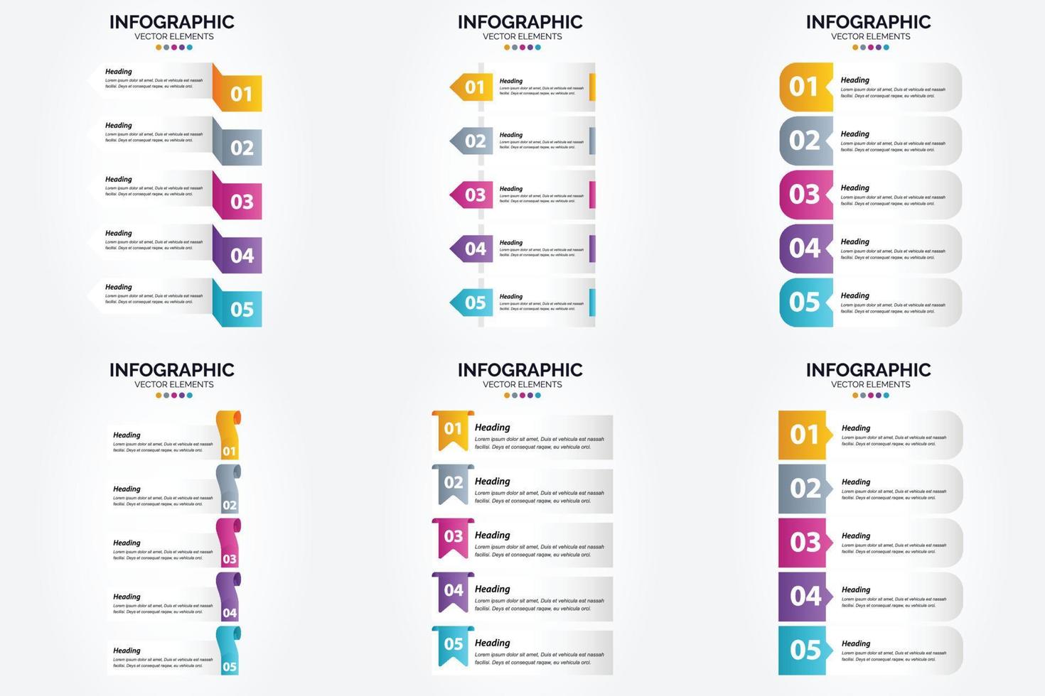 Use these vector illustrations to create eye-catching infographics for advertising. brochures. flyers. and magazines.