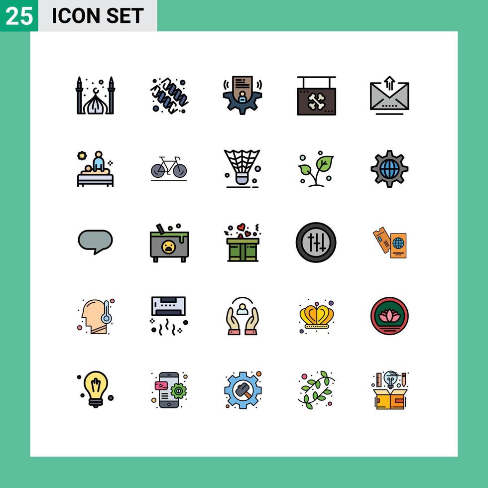 Set of 25 Modern UI Icons Symbols Signs for sign hanging vitamin halloween card Editable Vector Design Elements