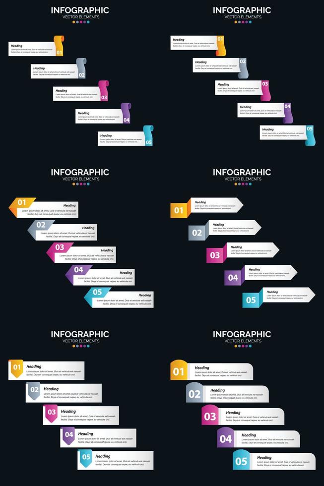 Use vector infographics to highlight key points in your business presentation.
