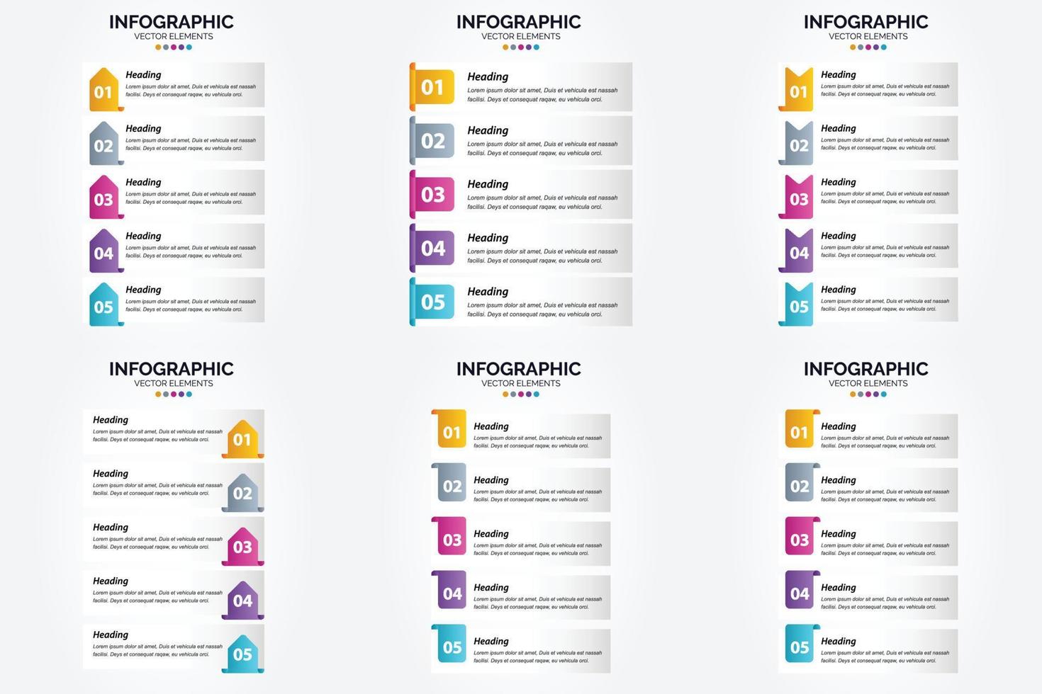 estas infografías vectoriales son ideales para publicidad en un folleto. volantes. o revista. vector