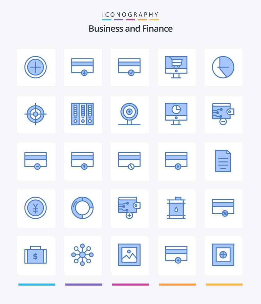 Creative Finance 25 Blue icon pack  Such As finance. business. finance. archive. shoot vector